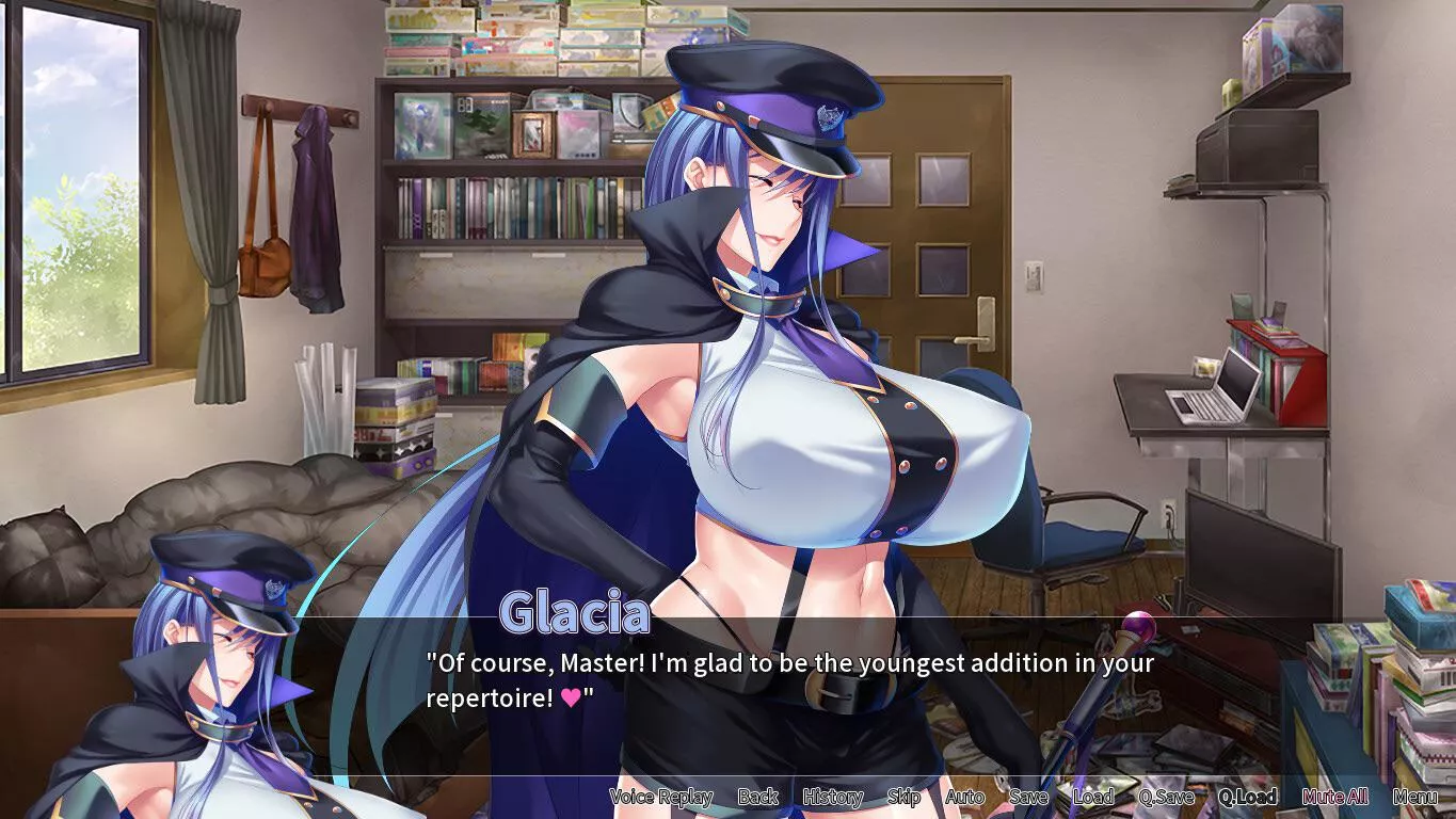 I voice Glacia in Wonder Waifu : Ero-hero NTR! 💜 Check it out now on steam 😈