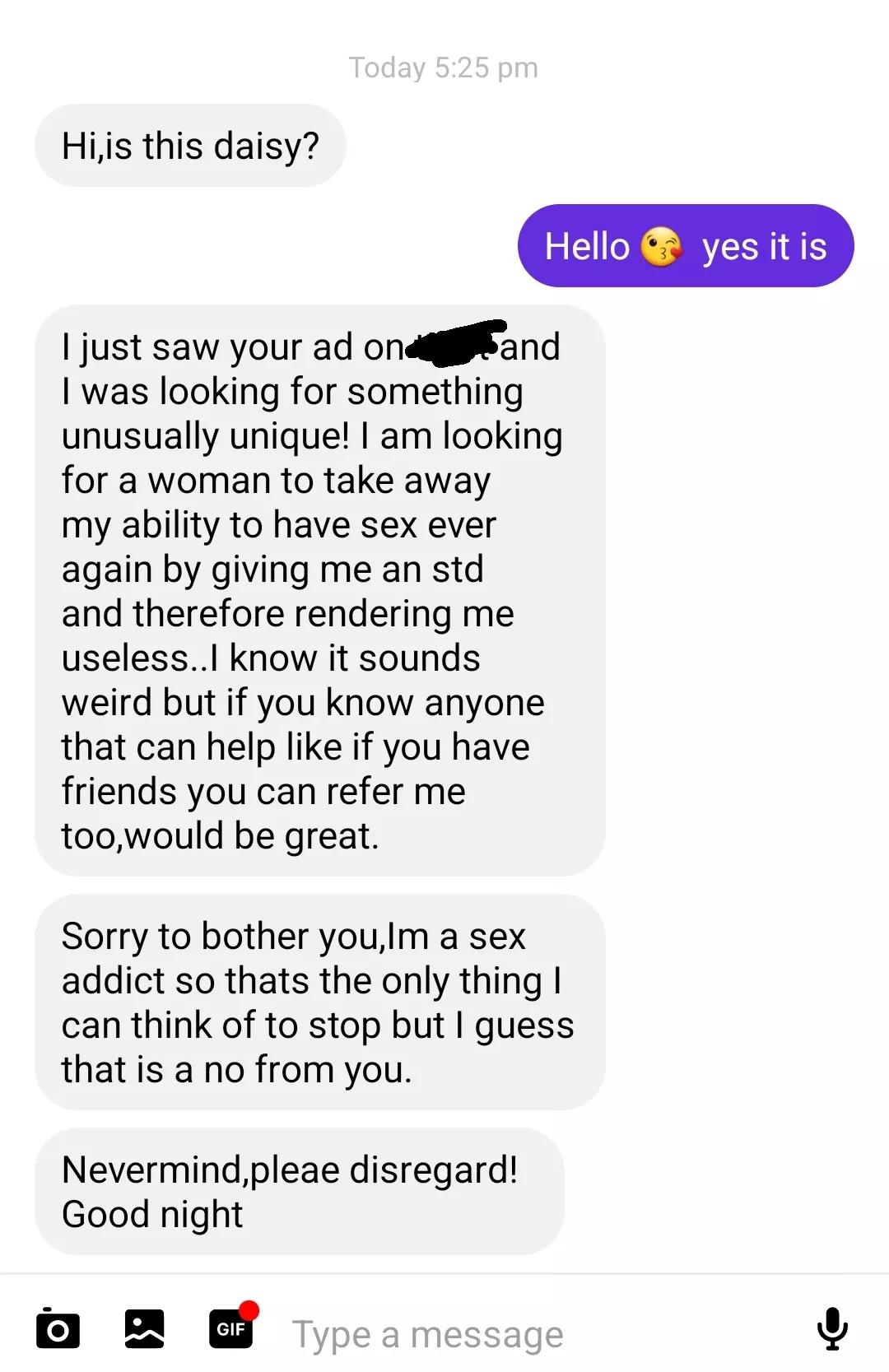 I'd be happy to castrate you instead?