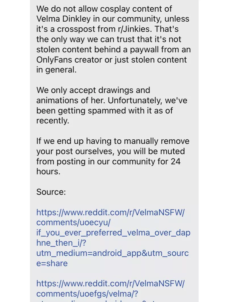 If you get messaged to remove your post then REPORT it to modmail ‼️ more info in comments