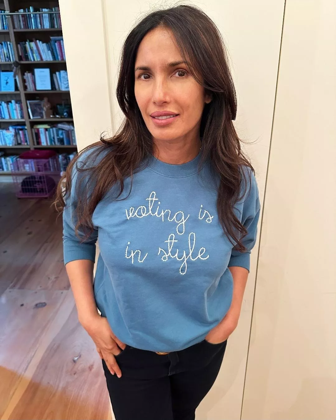 IG Post July 29, 2024 Blue Sweater