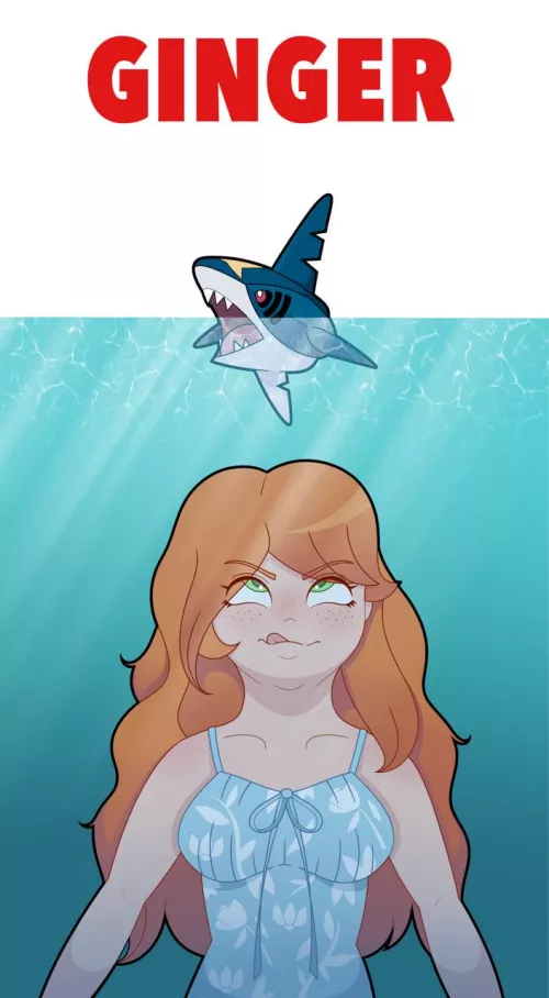 {Image} Jaws!..I mean...Ginger! - Art by squiddyneon