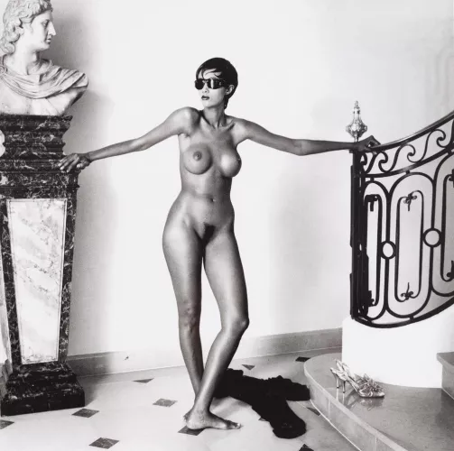 Iman by Helmut Newton, 1990