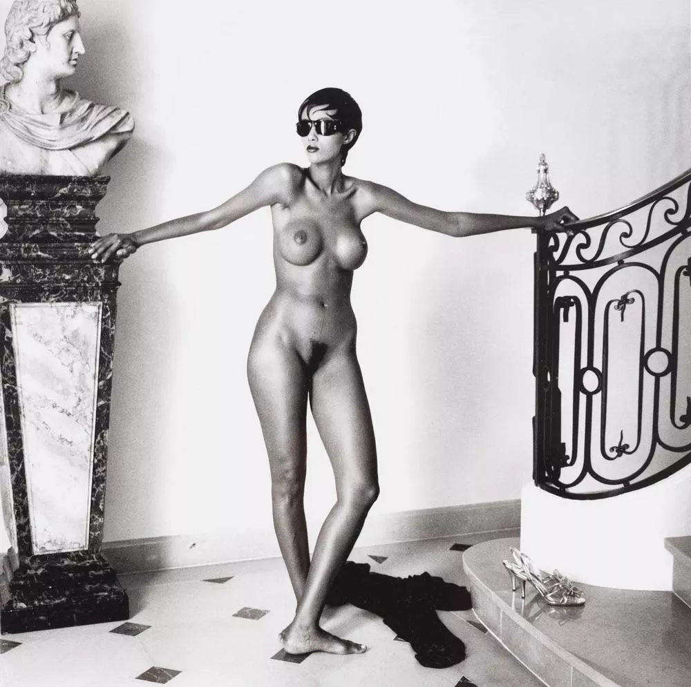 Iman by Helmut Newton, 1990