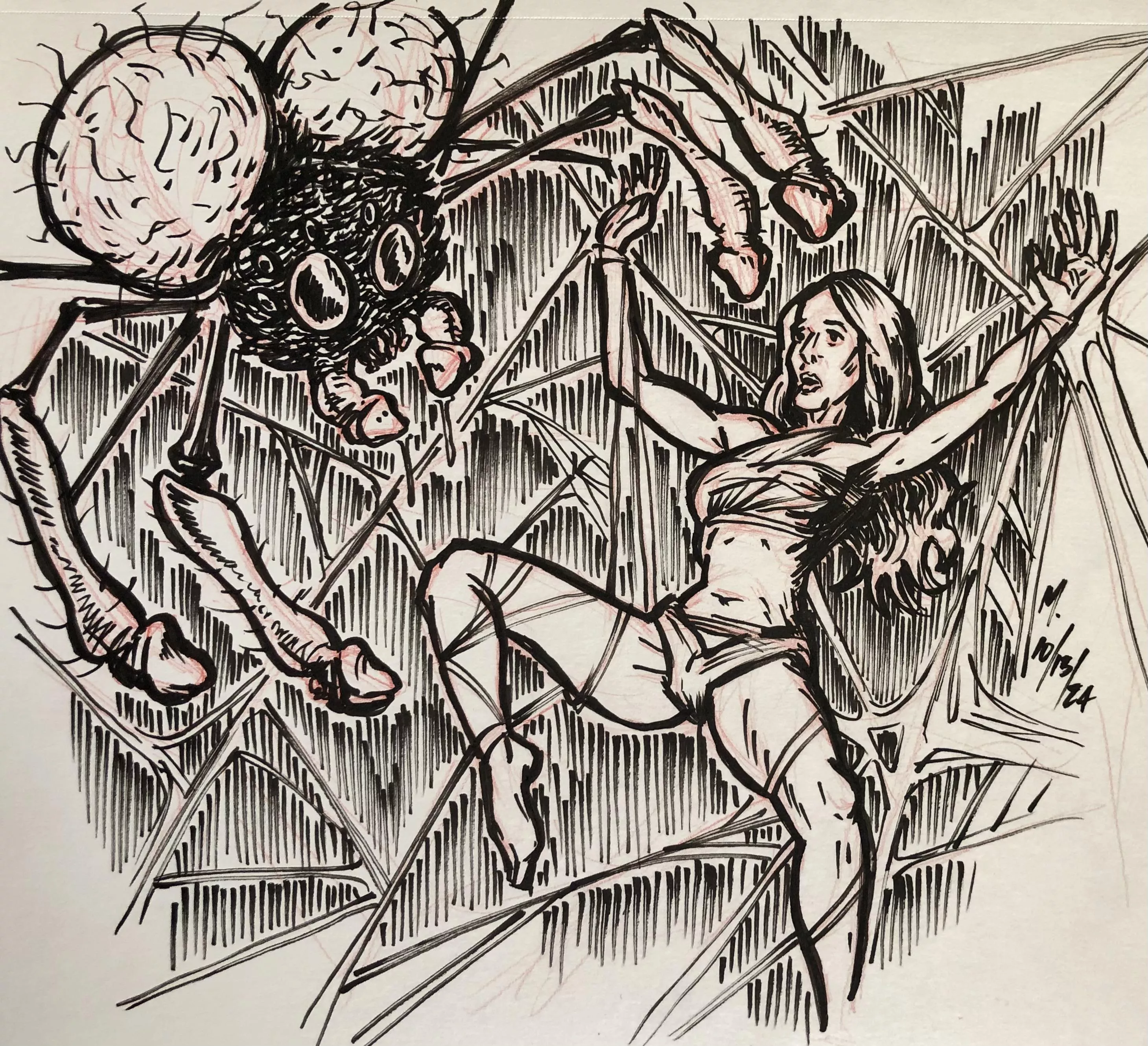 “In the Lair of the… Penis Spider!” (u/1thousandwords), by me