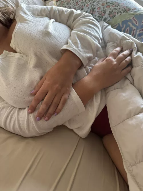 It was hard to get out of my [NeighborhoodMILF] bed this morning. So I didn’t. 