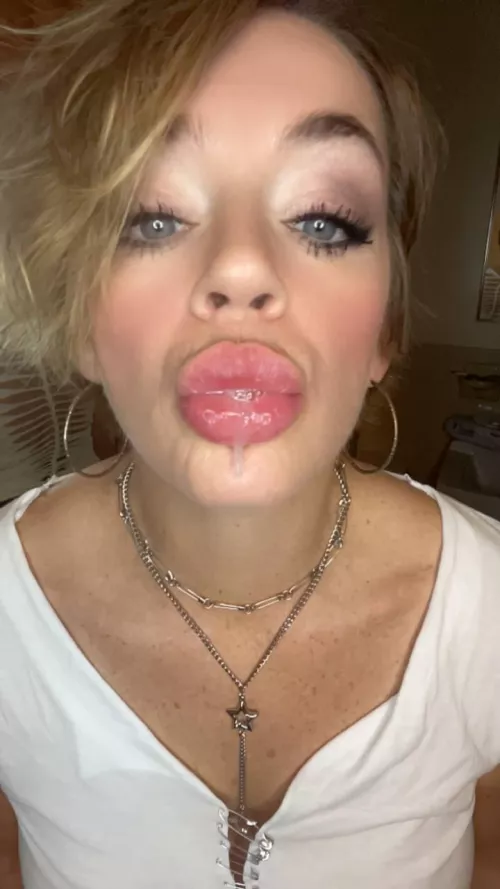 its down my top everywhere