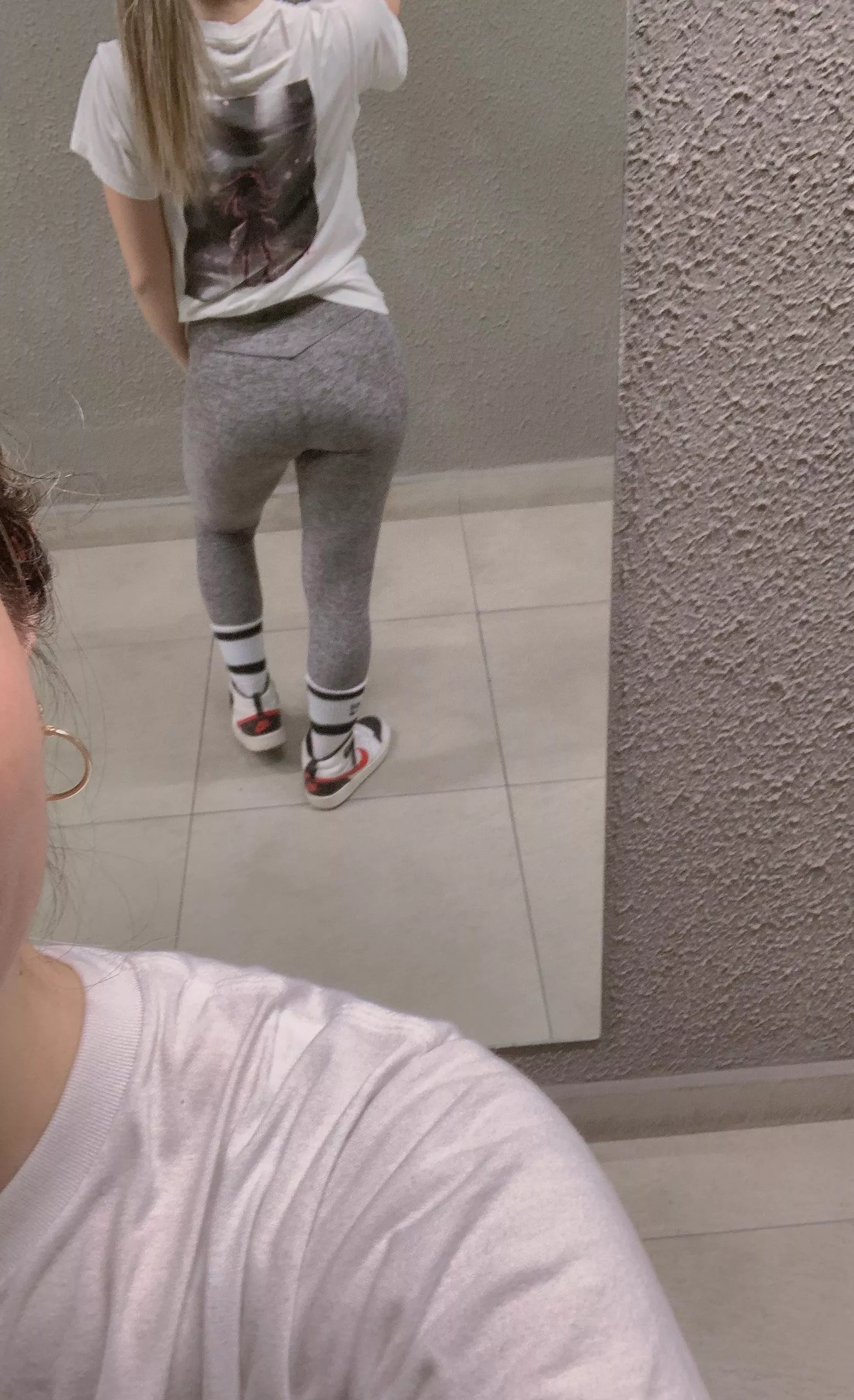 Japanese girl in anime t shirt 