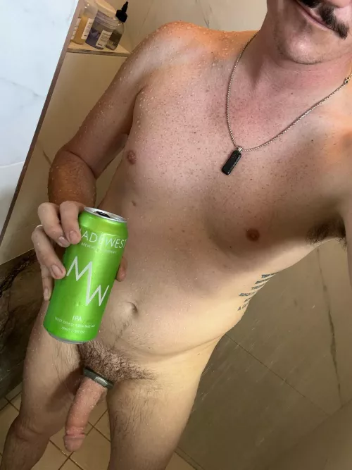 Just enjoying a relaxing shower