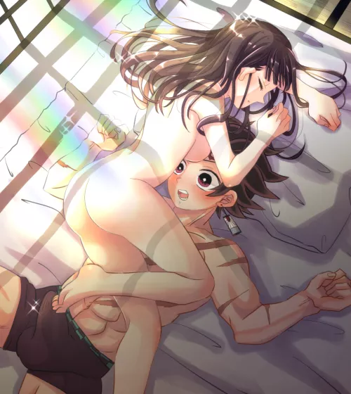 Kanao resting on Tanjirou