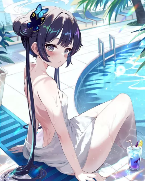 Kisaki at the Pool [Blue Archive]