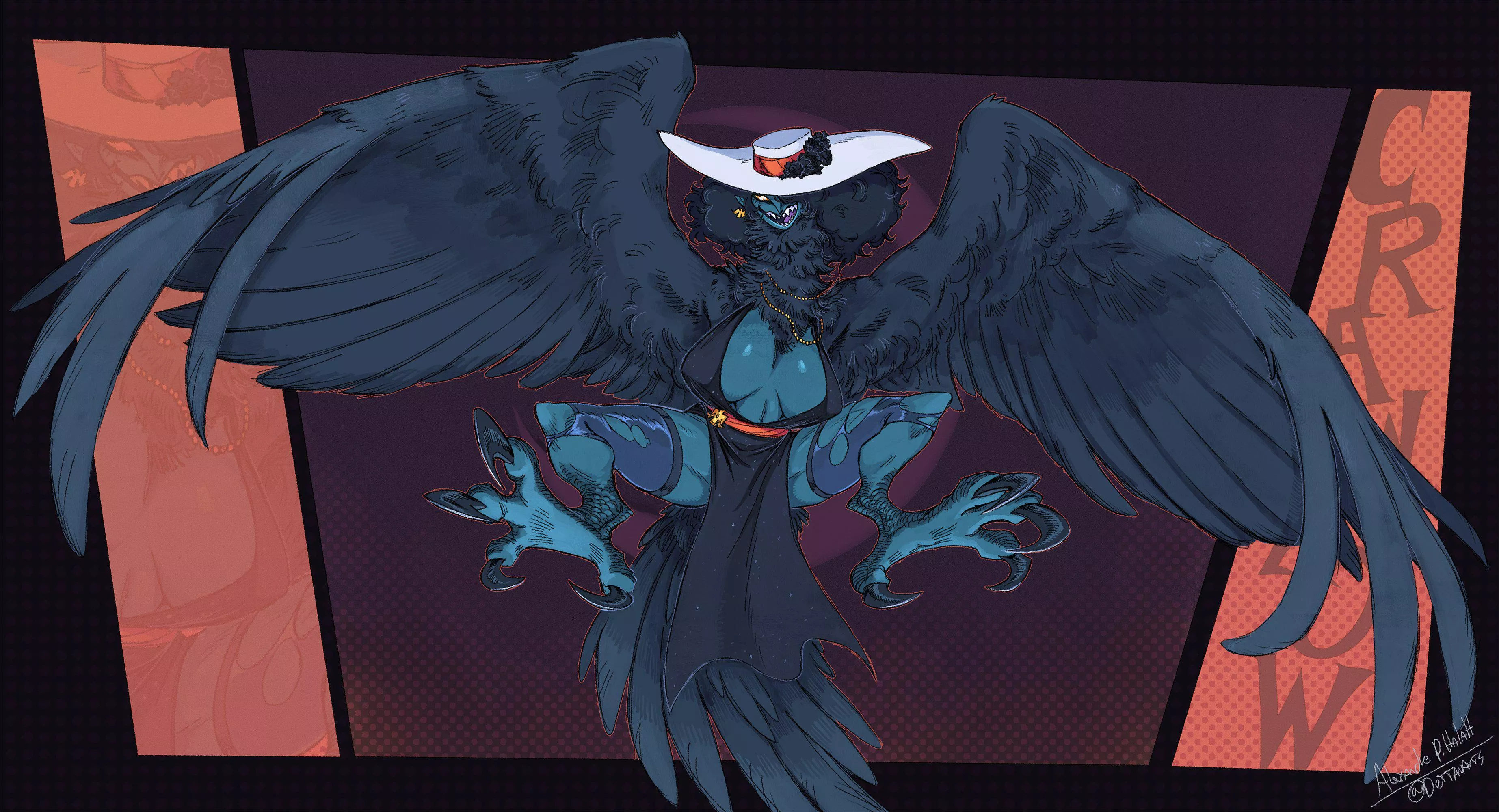 Lady Crawrow by DettanArts!