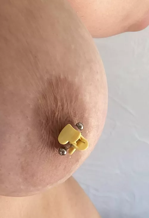 Large areolae and beautiful jewelry