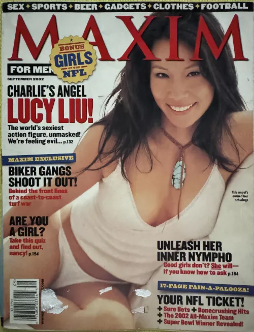 Maxim (Sep 2002) Cover: Lucy Liu
