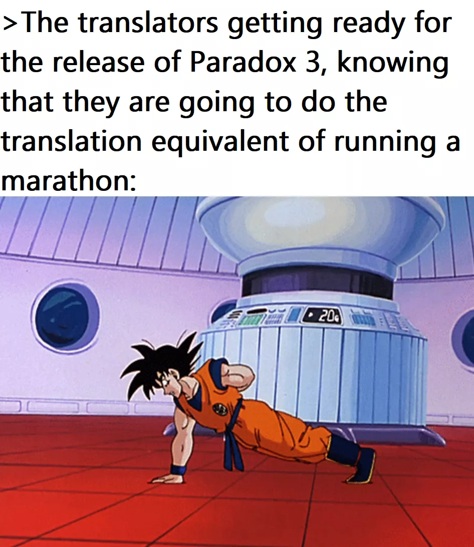 Memes while waiting for the full version of Paradox 3 (23 DAYS LEFT): Warm up before the battle