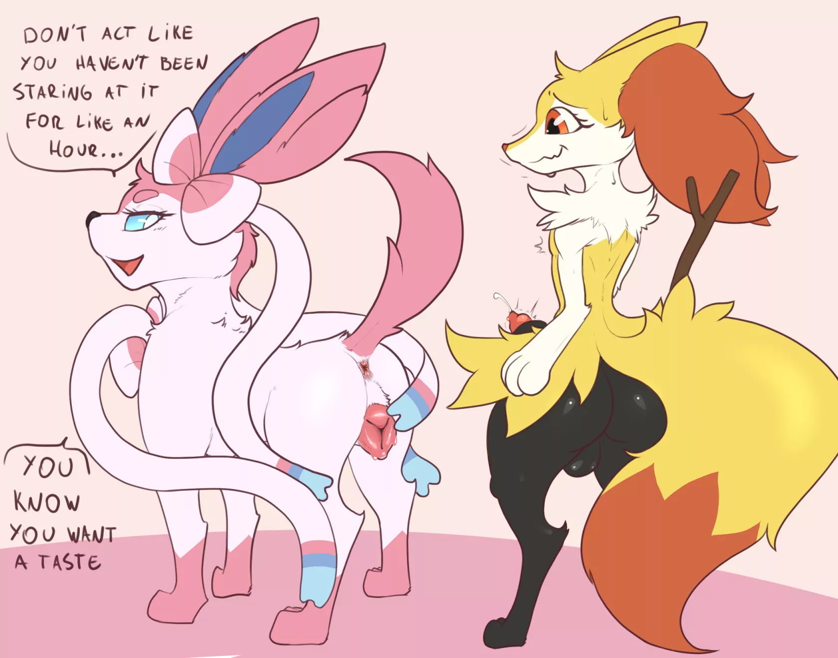 Mischievous Sylveon and Horny Braixen 1 (unusualmatias) [MF]