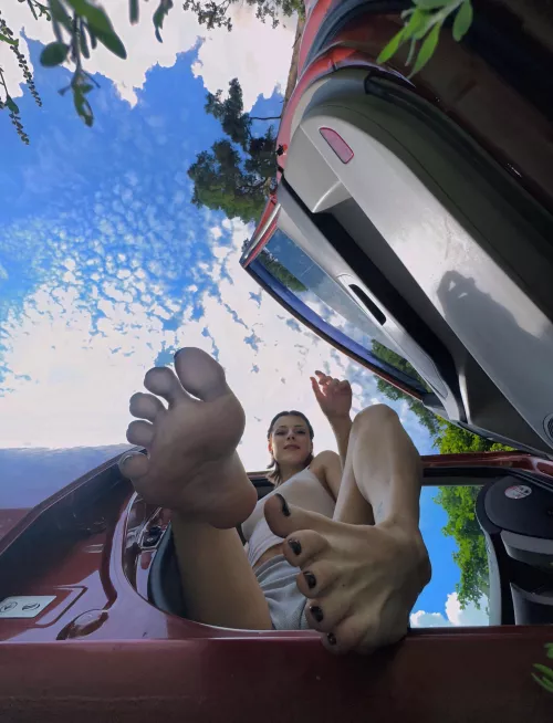 my feet are resting in nature