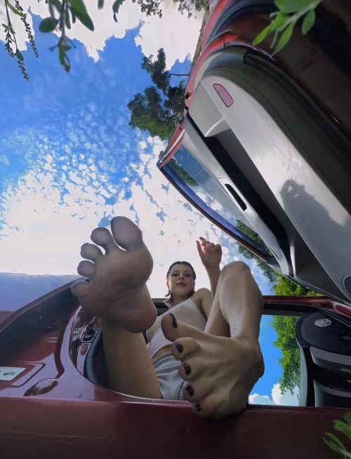 my feet are resting in nature