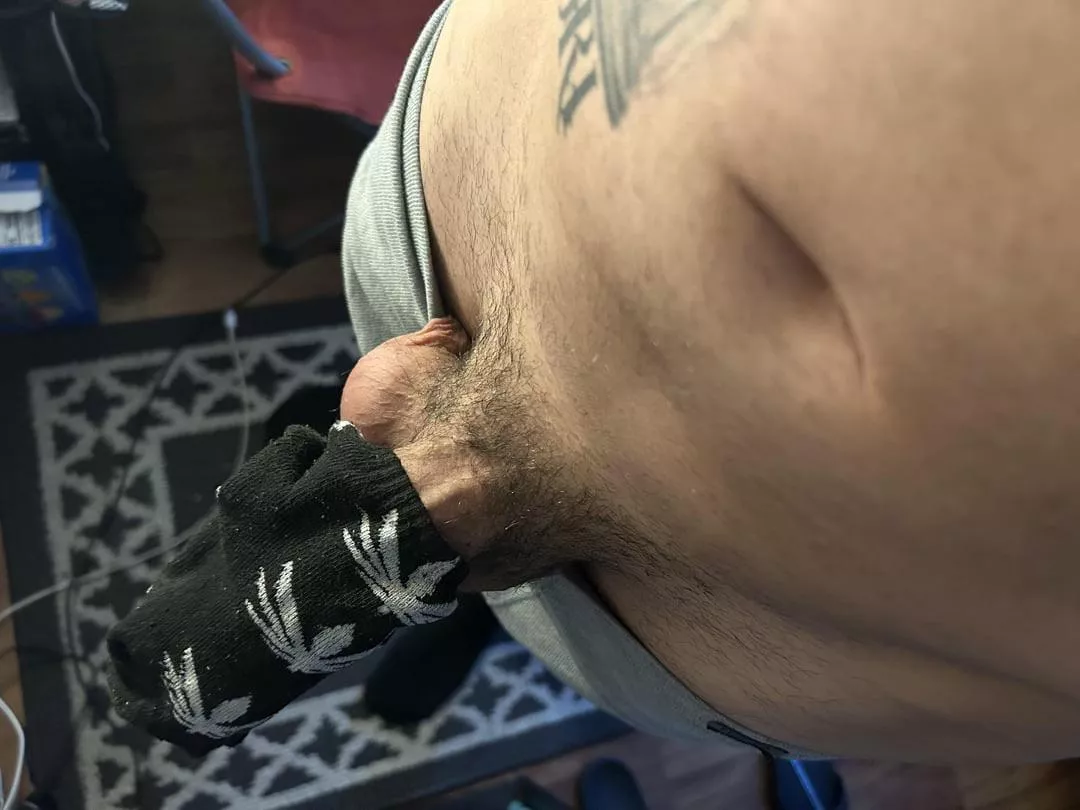 My girls cheesy gym sock 