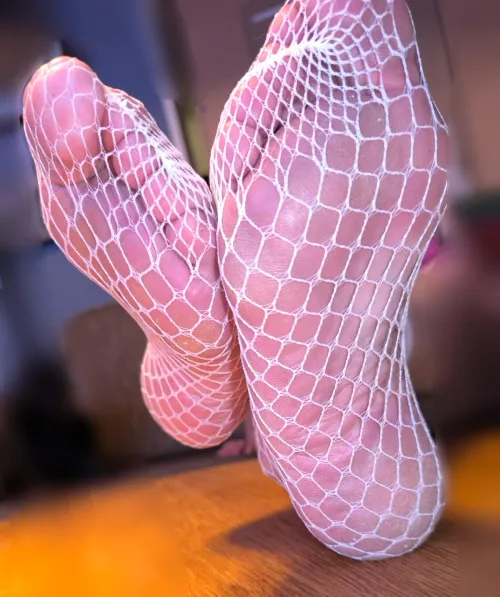 My soft fishnet soles 