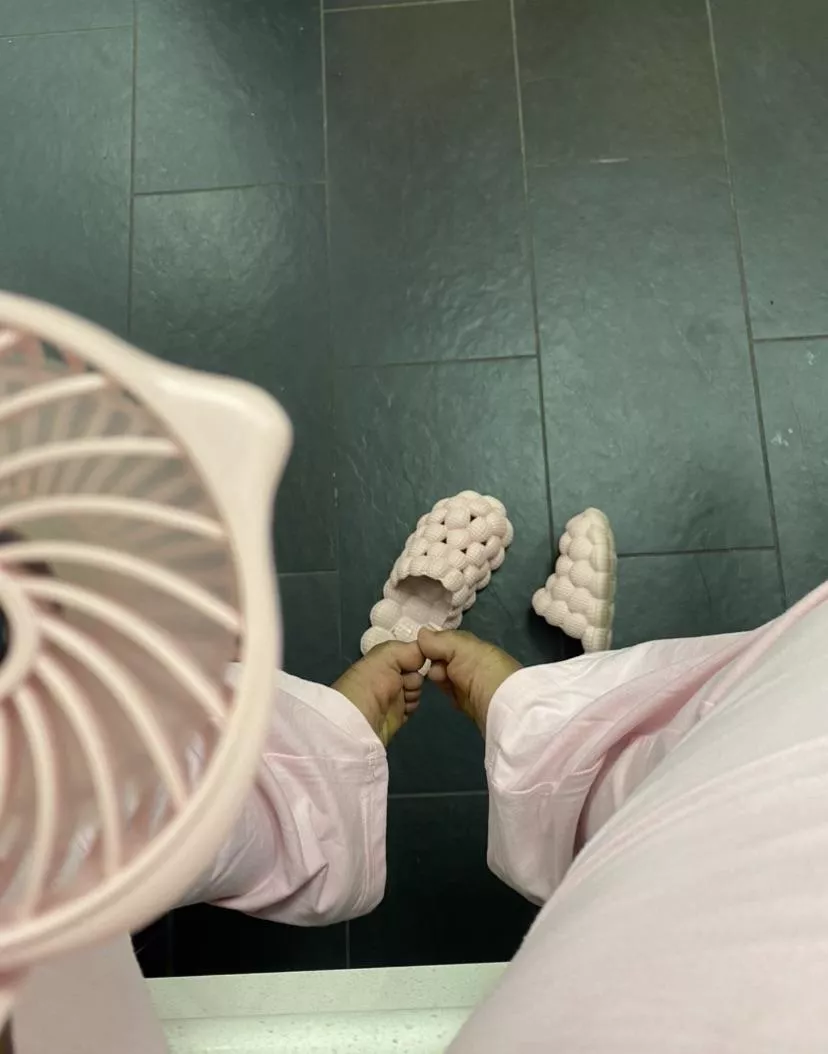 my sweaty soles after a workout