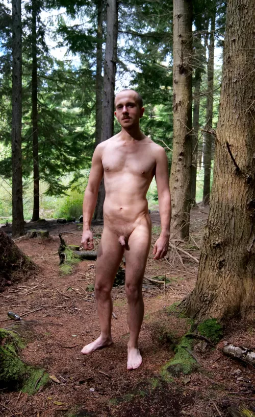 Naturist time in the woods