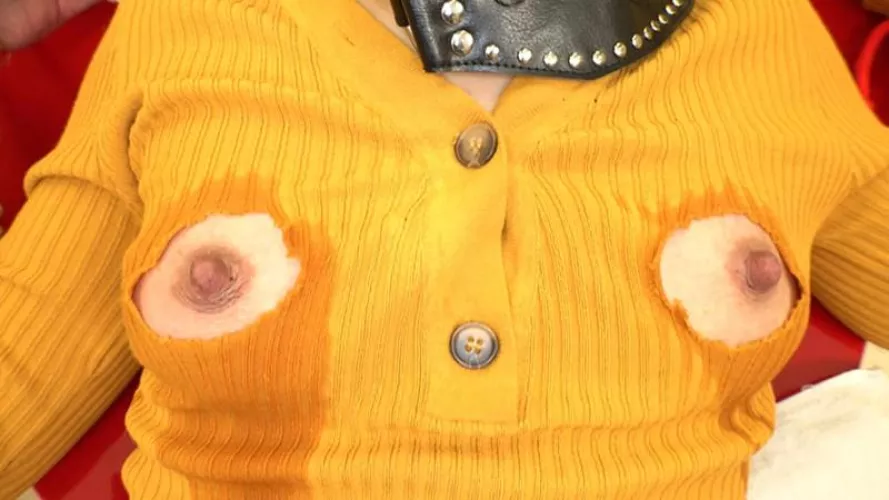 Nipple holes or boob holes? It's both, it's neither! This style will take the fashion world by storm, I imagine.