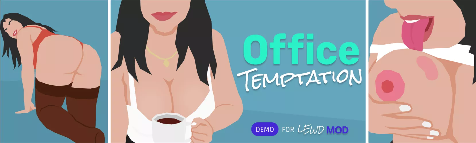“Office Temptation” is a HTML5 game where Maddie shows you sexy pics 