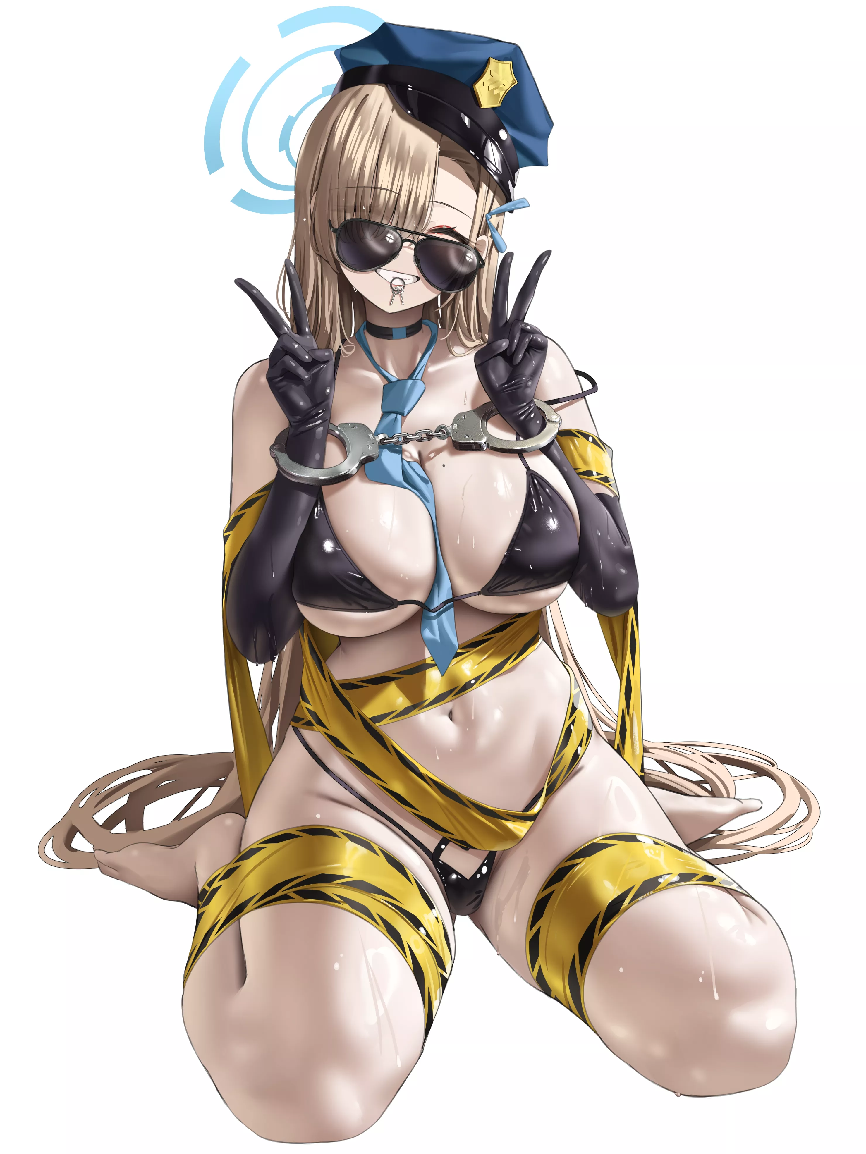 Officer Asuna Handcuffed (Kuse)