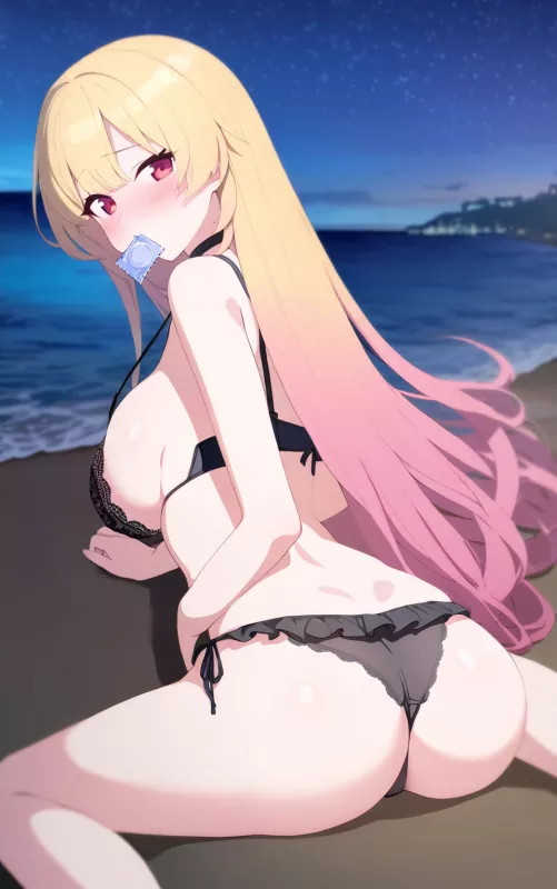 On the beach (AI)