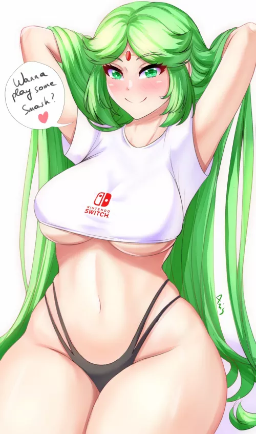 Play with mommy Palutena