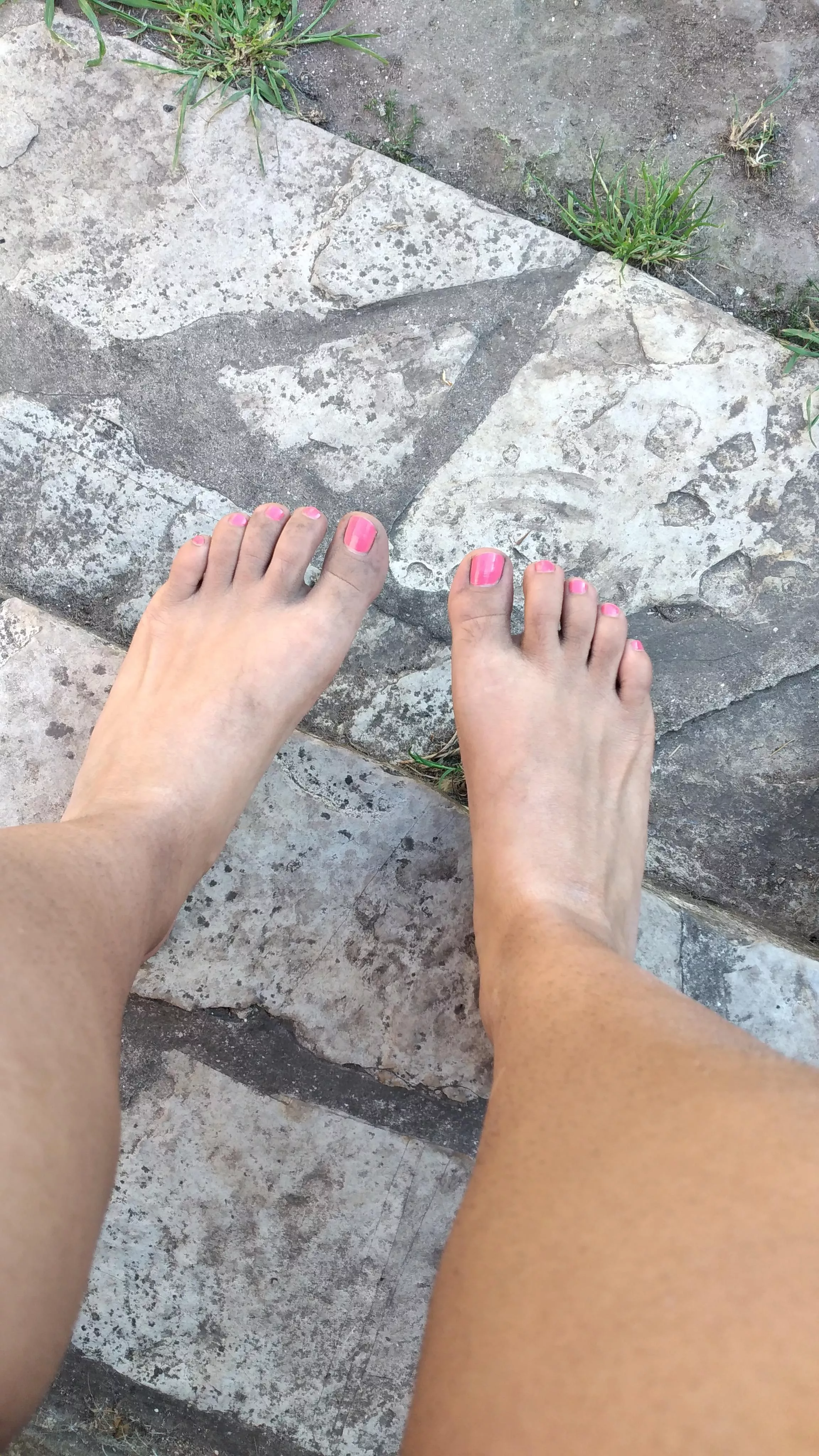 Played and ran so much that the dirt pierced my shoes 