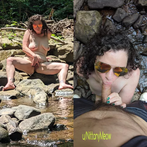 Playing in the water at the state park