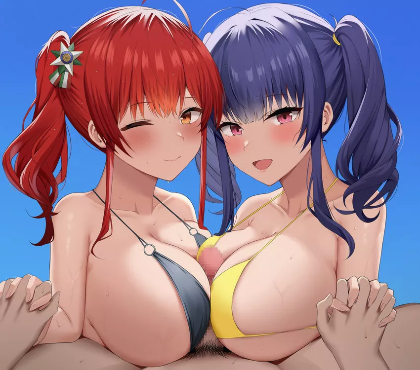 Pola and Zara bikini paizuri.