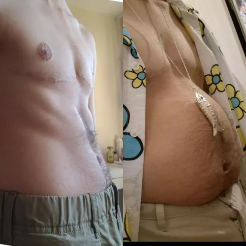 Really crazy what beers, cream and mayonnaise added in your daily meals can do to a body