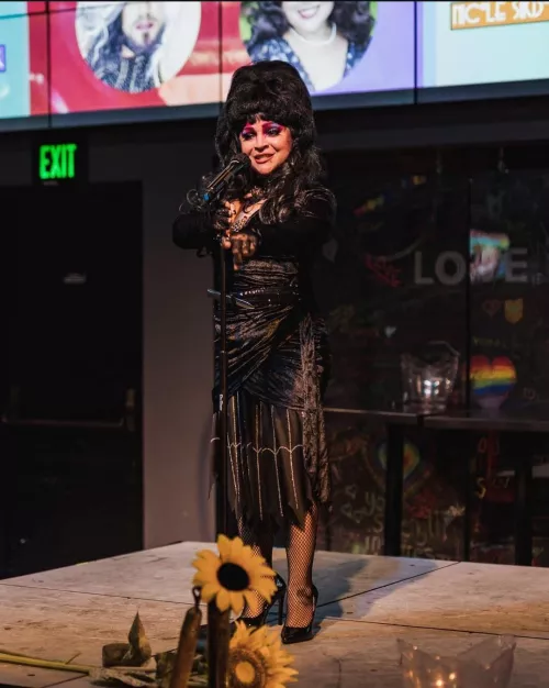 Risa Risque as Elvira performance 