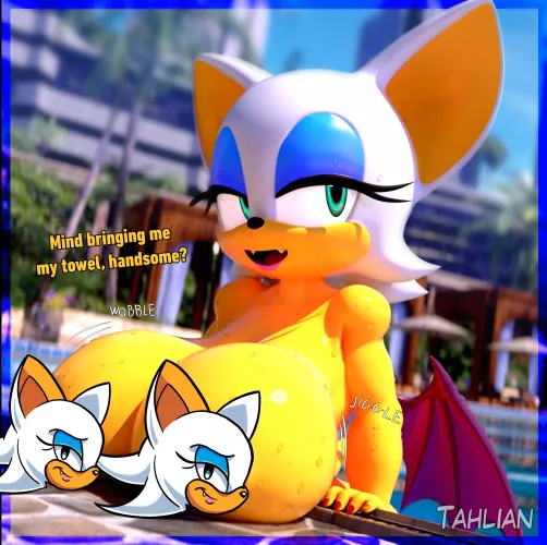 Rouge the Bat (Series: Sonic the Hedgehog) [Artist: Tahlian]