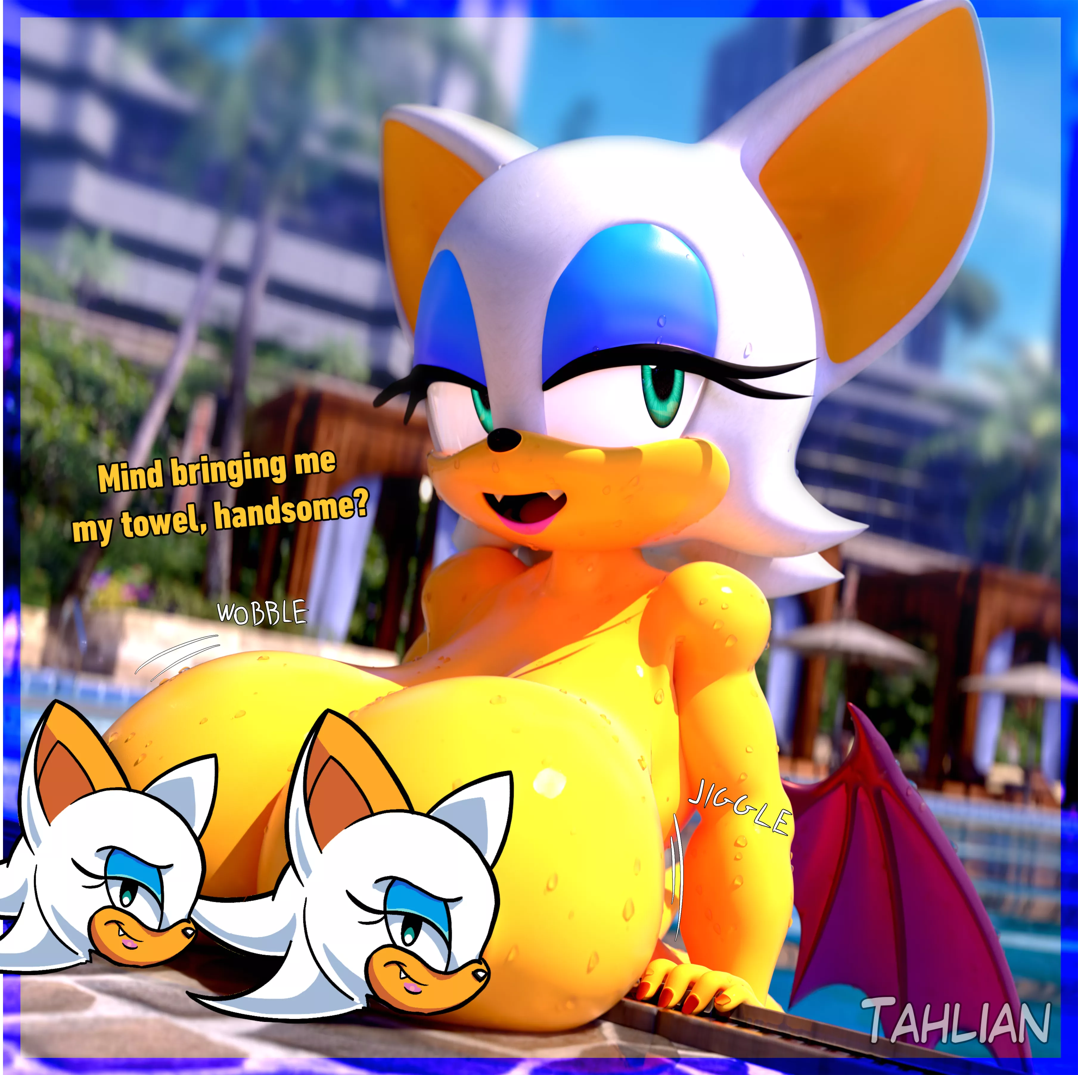 Rouge the Bat (Series: Sonic the Hedgehog) [Artist: Tahlian]