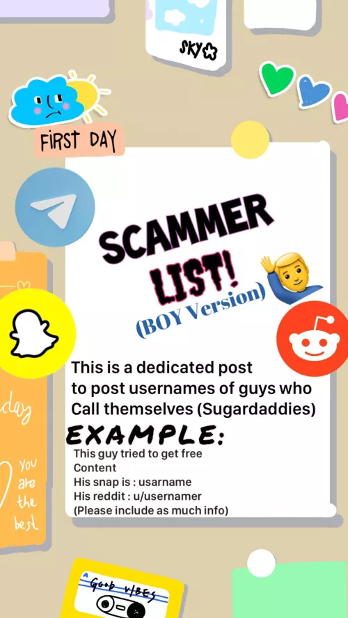 SCAMMER LIST THREAD [online]