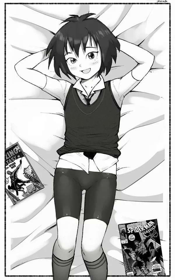 Sexy Peni looks inviting! Wanna slide off those cute bike shorts! 🥰