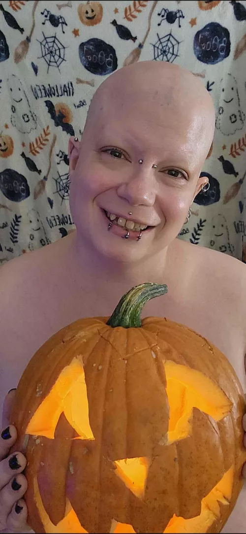 Shaved and spooky for Friday the 13th