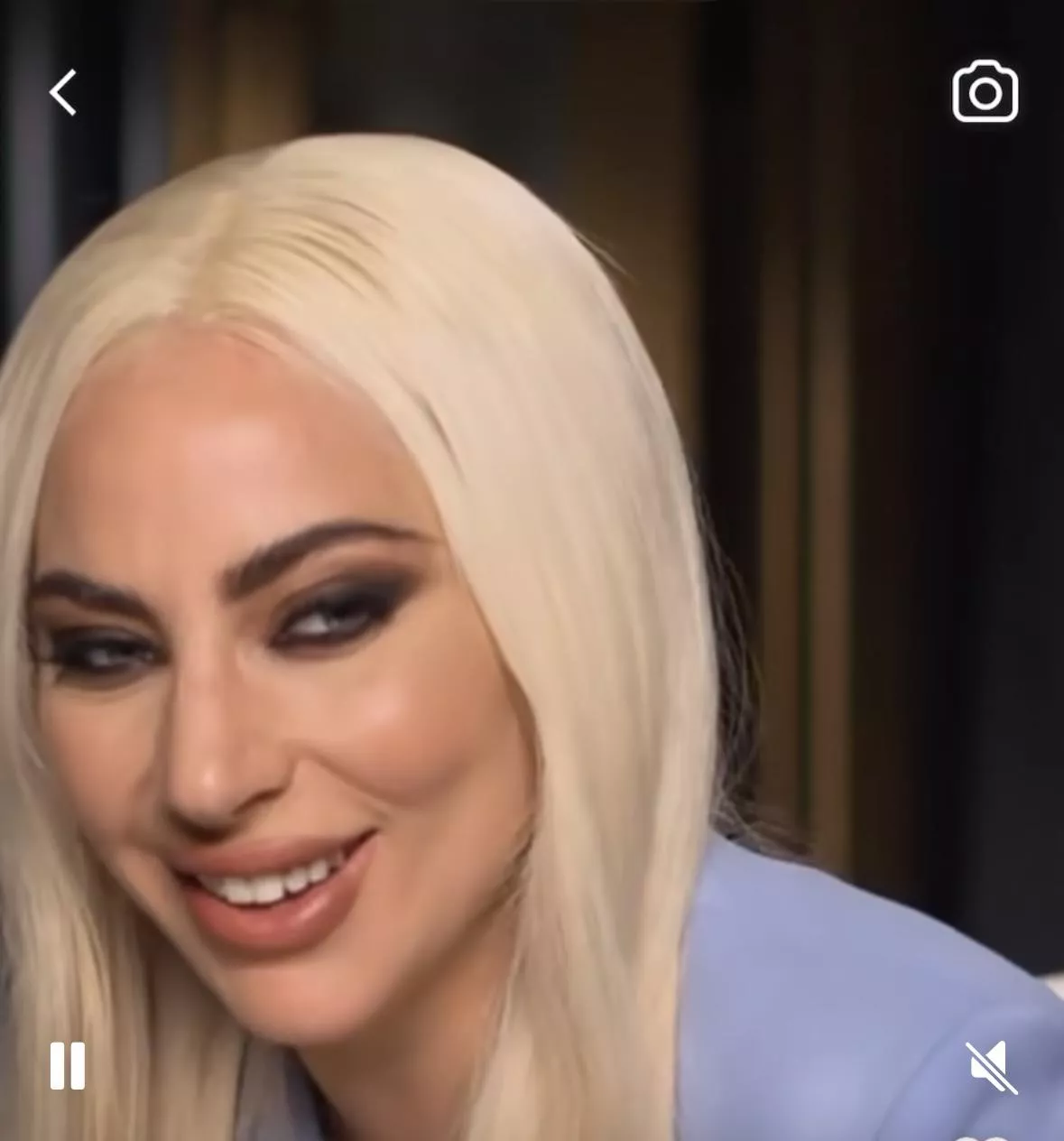 She can’t move her face anymore