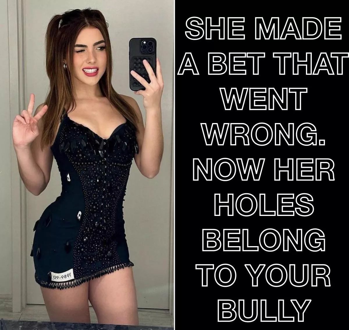 She lost to your bully 