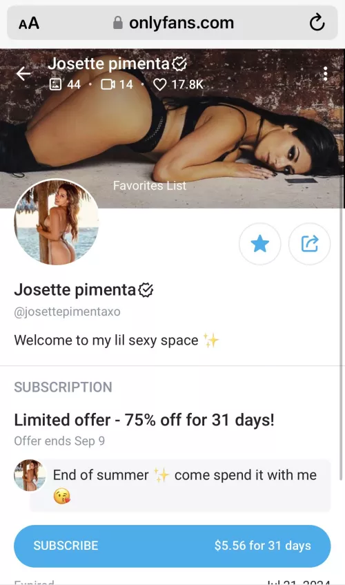 She must be wanting money for another trip 