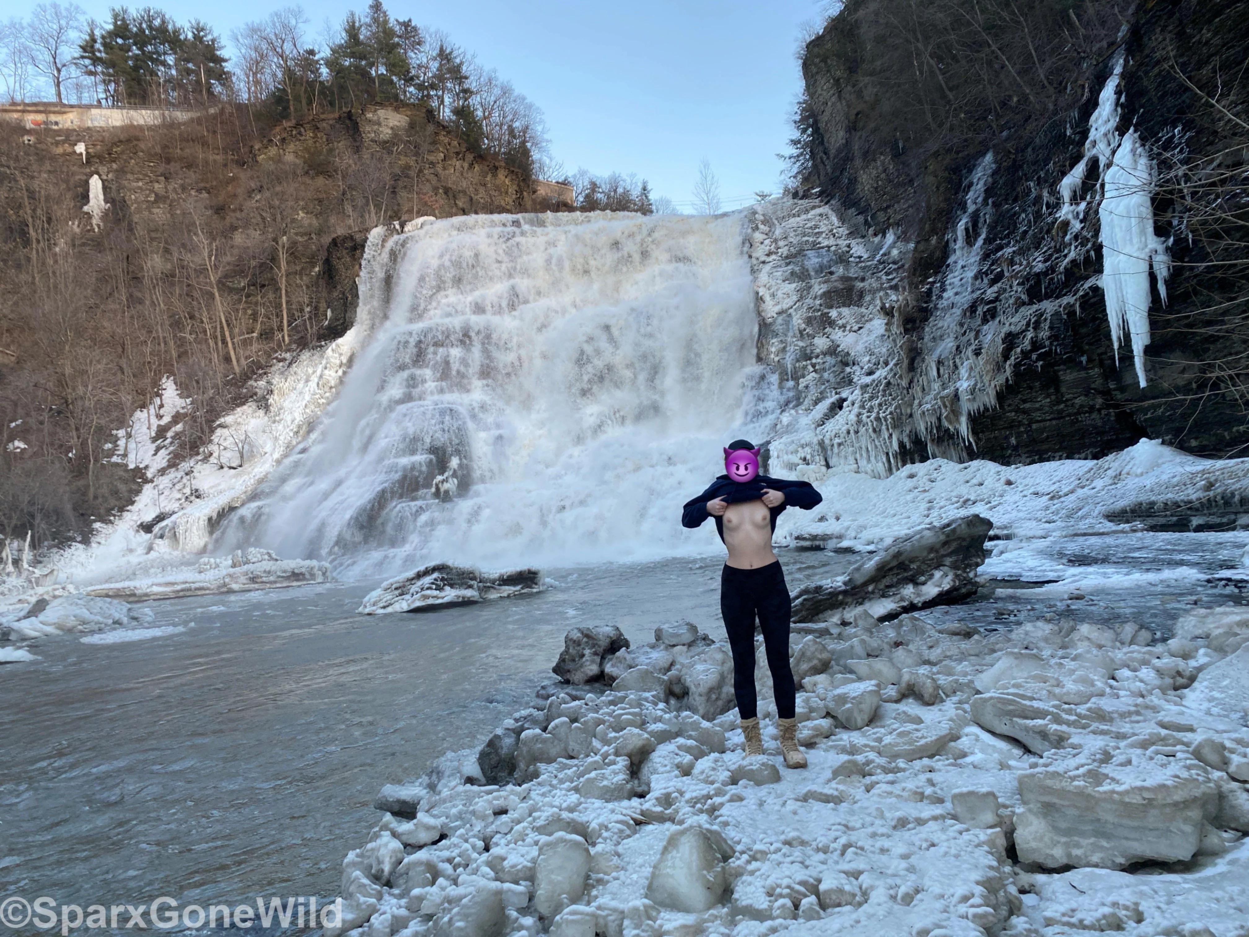 Showing off on vacation