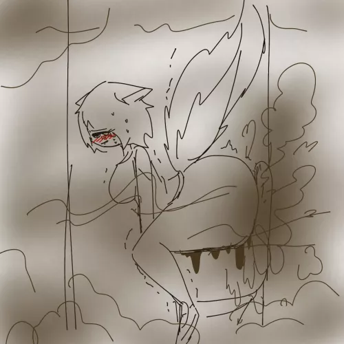 Skunk girl destroys a Bathroom