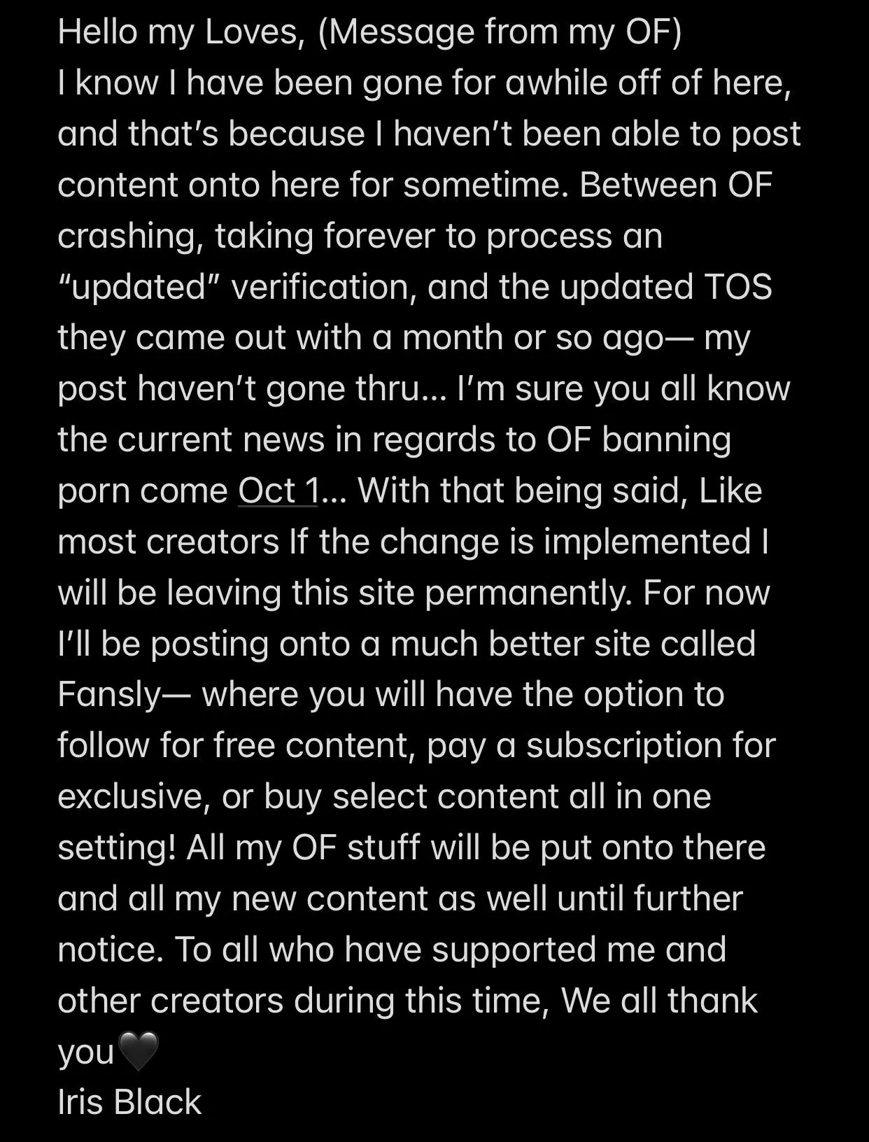 Stay tuned and thank you all who have supported me🖤✨