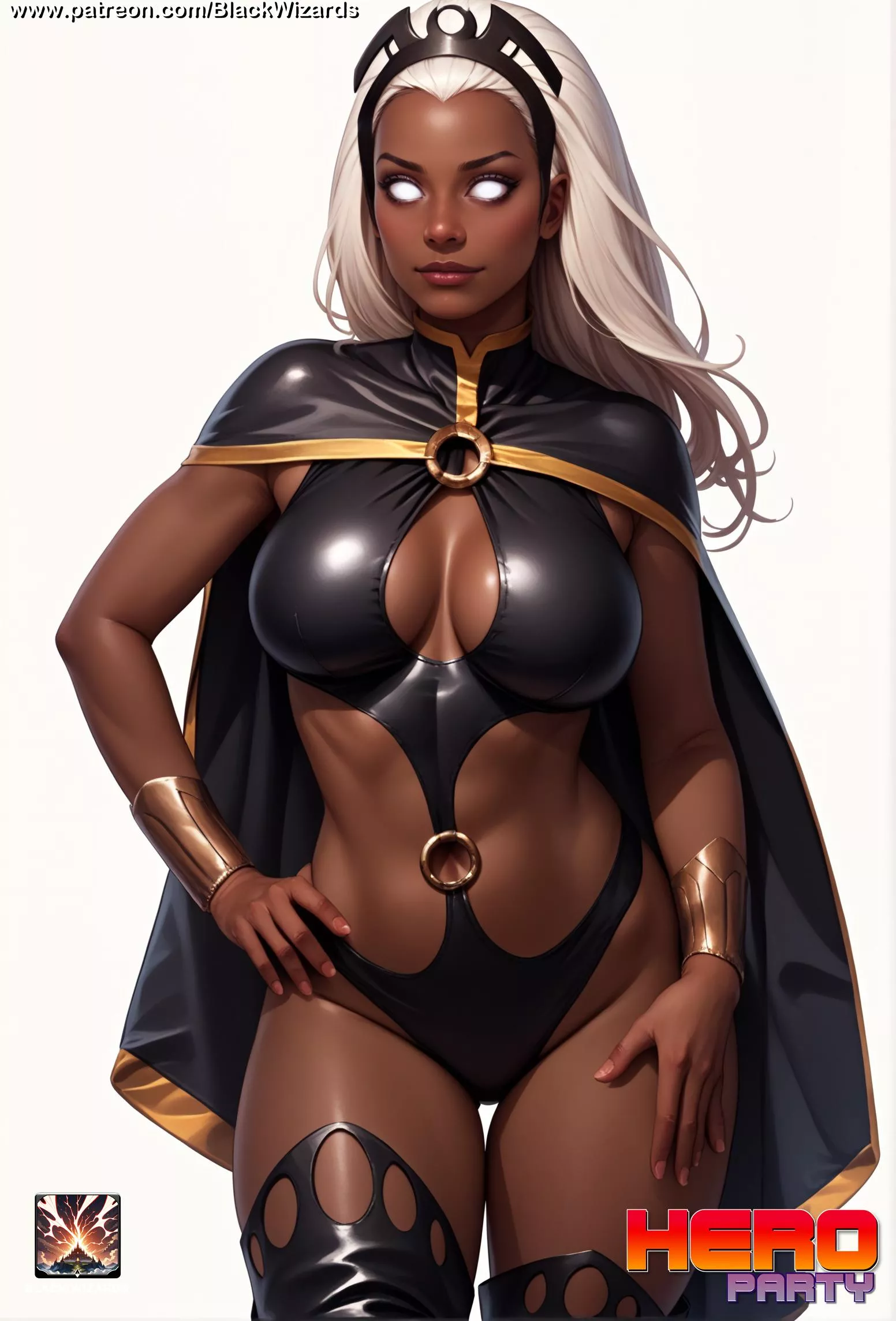 Storm's rocking a new look in the upcoming update. Check it out and enjoy! (Links below!) [Hero Party game] [Marvel/X-Men] (Black Wizards)