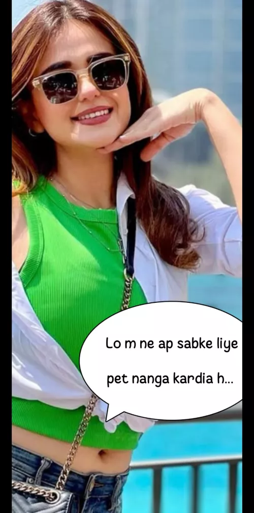 Sumbul Iqbal ki gori, gehri, gol chikni navel 