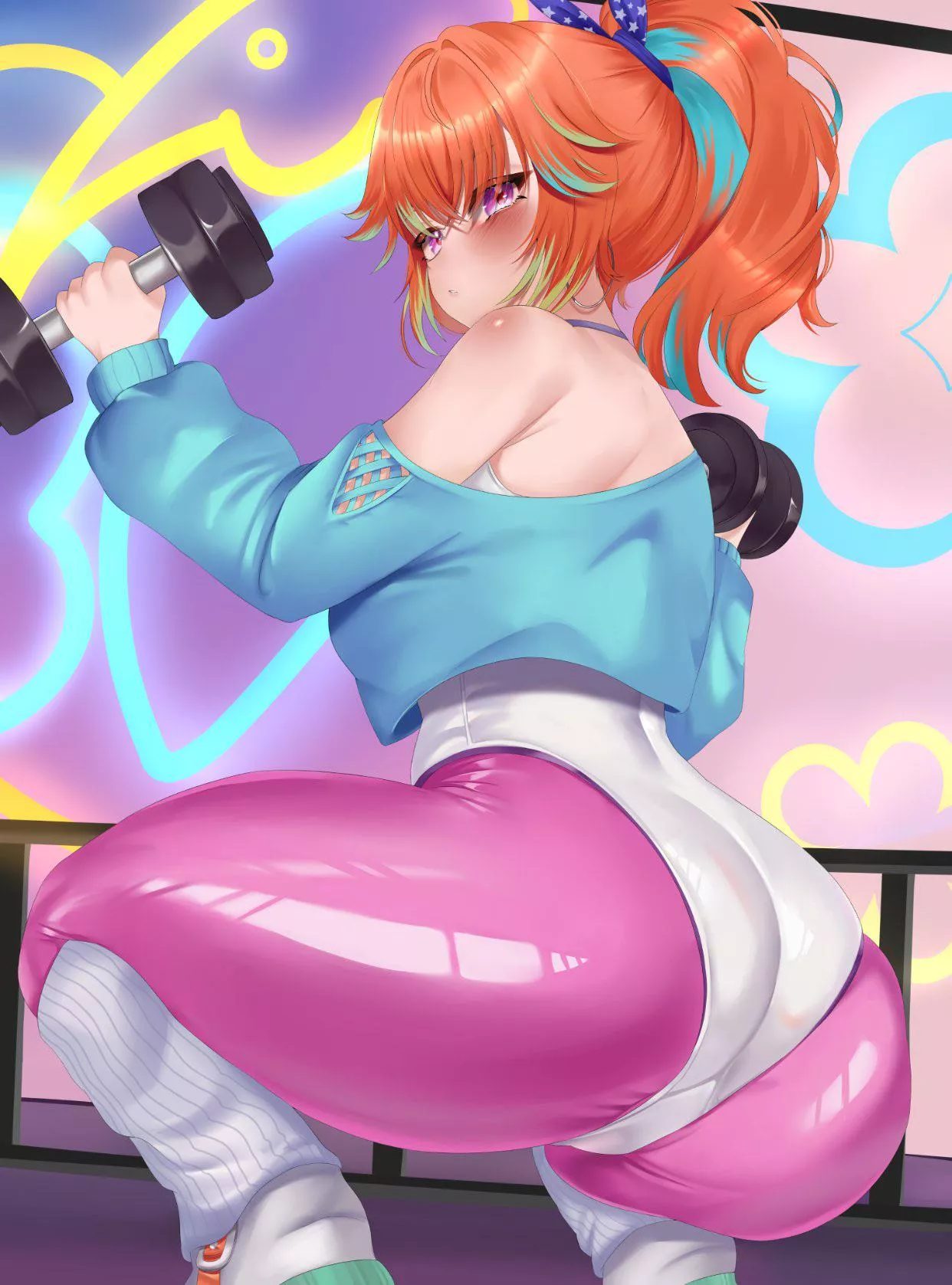 takanashi kiara Workout Fever (oioi ainomo ) [Hololive]