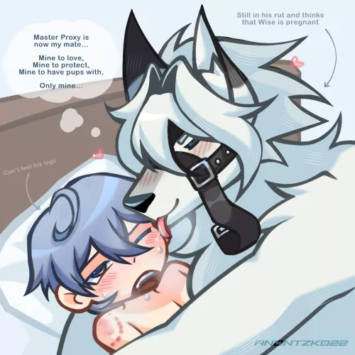 Thank you all for the warm welcome! My first post in this sub got over 500 upvotes. To celebrate that, I've drawn the chibi part two of my LycaWise artwork! (Aftercare)